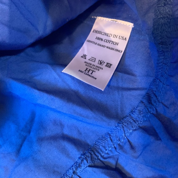 HT 360 Collective Blue Ruffle Blouse - Picture 6 of 9